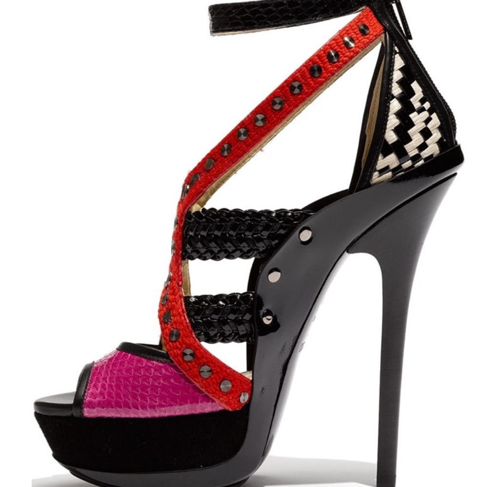 Jimmy Choo Vivienne Mixed Media Sandals